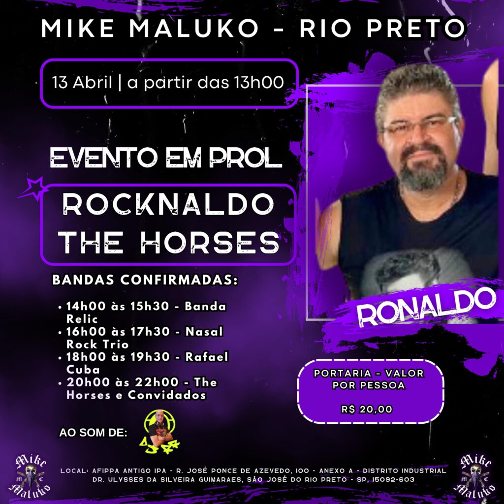Evento em Prol do Honaldo da banda yhe horses